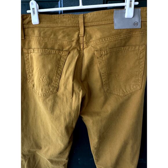 NWOT AG Adriano Goldschmied Graduate 32 x 32 Men's Warm Tan Gold Jeans - Picture 5 of 8